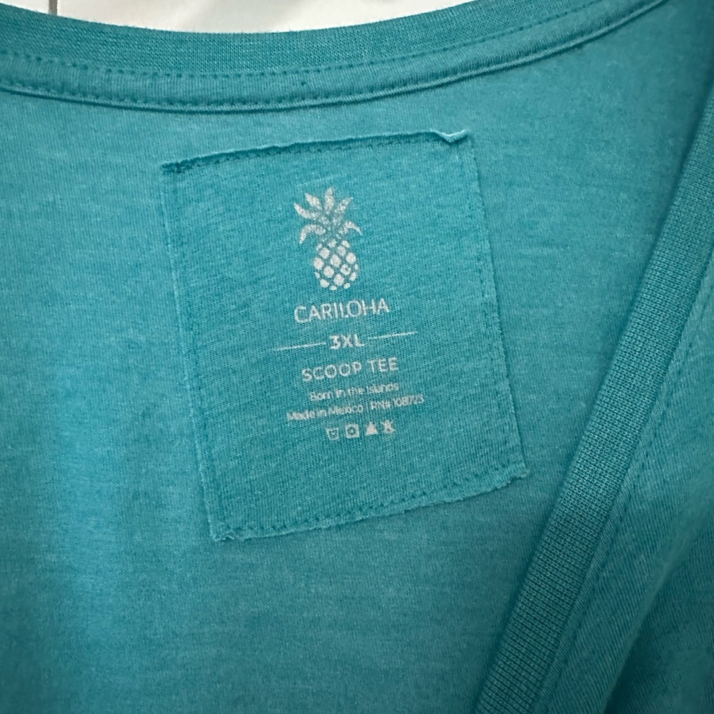 Women's Teal Pineapple Graphic Tee - Picture 2 of 3